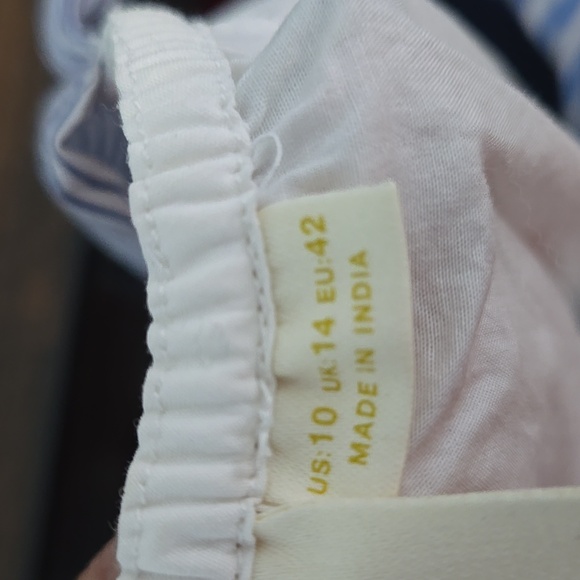 MAEVE ANTHROPOLOGIE Medley Patchwork Cold Shoulder Top Size 10 Cottagecore - Picture 12 of 13